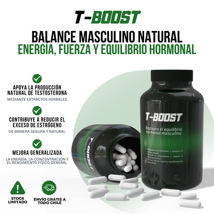 T-BOOST™ - Equilibra tus hormonas, recupera tu energía y transforma tu cuerpo