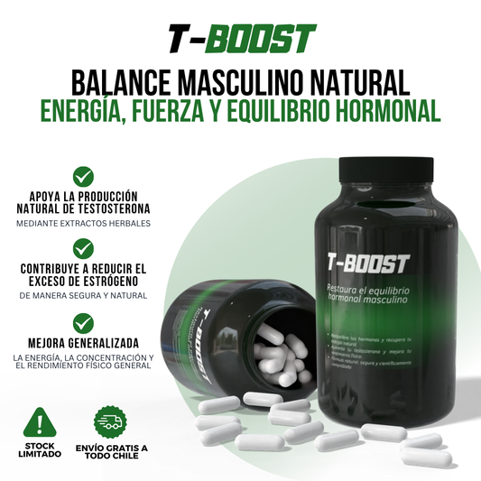 T-BOOST™ - Equilibra tus hormonas, recupera tu energía y transforma tu cuerpo