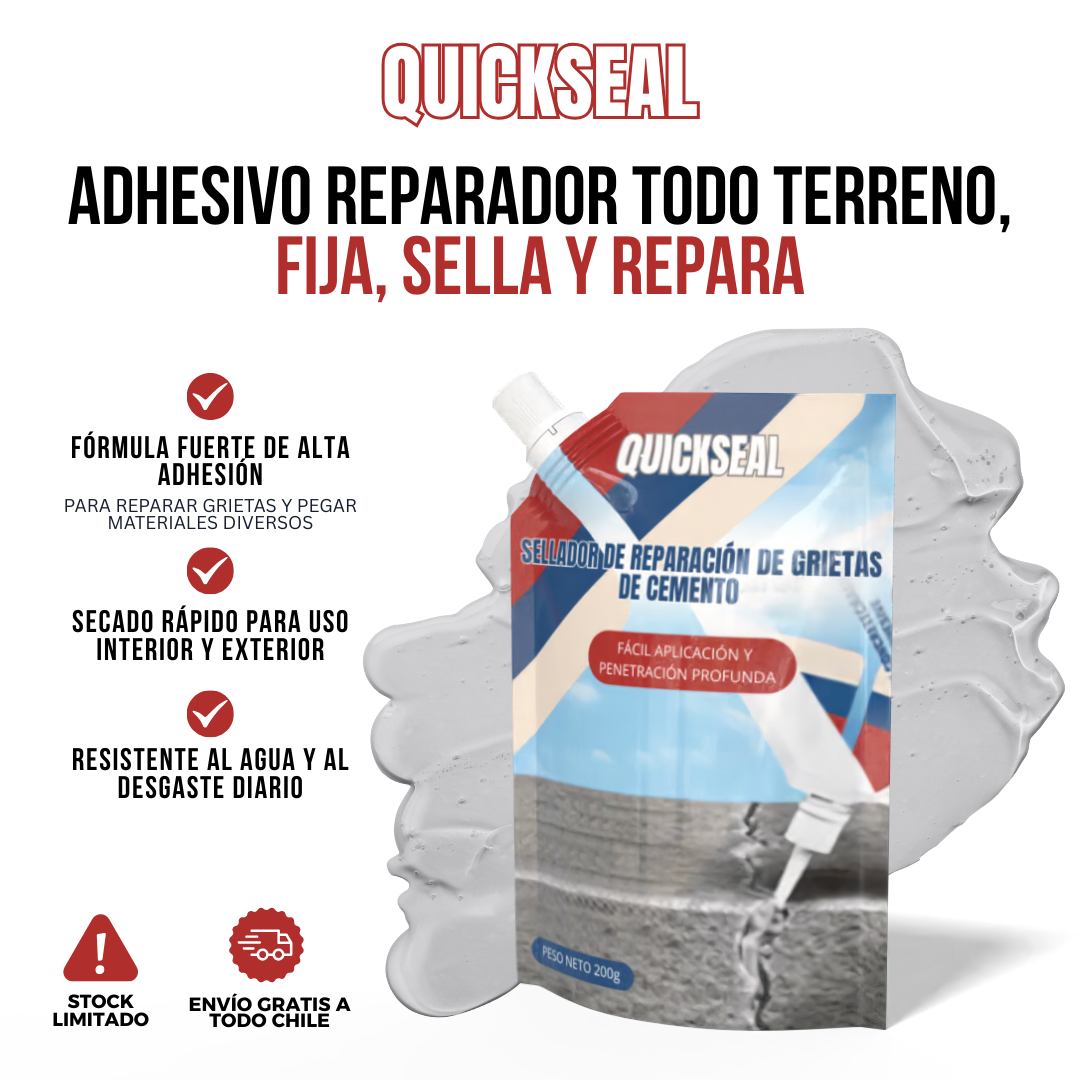 QuickSeal™ - Grietas selladas, superficies perfectas