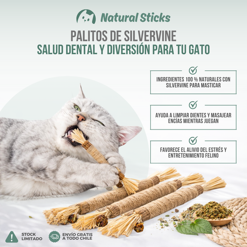 Natural Sticks™ — Juego natural, menos estrés y más felicidad felina