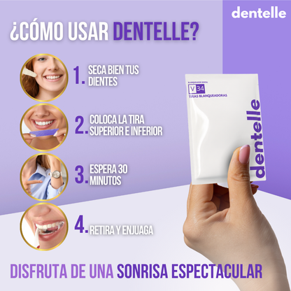 DENTELLE™ - Una sonrisa más blanca en 30 minutos, sin complicaciones