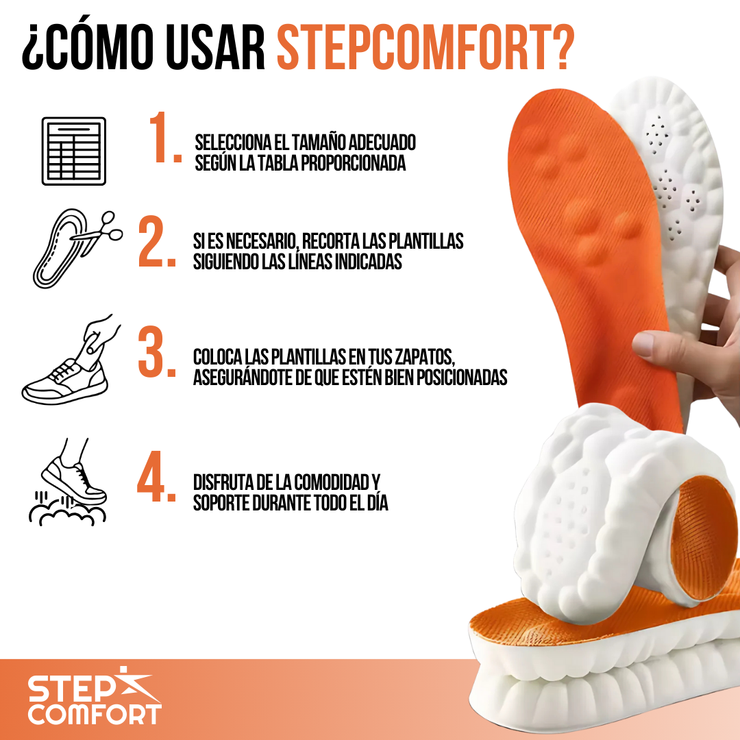 StepComfort™ - Camina sin dolor, siente la nube en cada paso