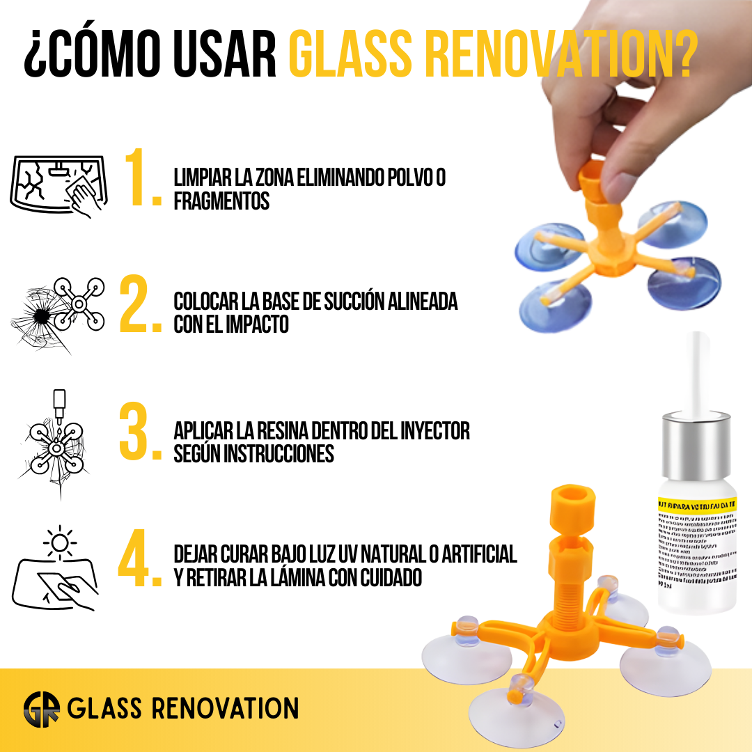 Glass Renovation™ - Repara el daño de tus vidrios, no tu bolsillo