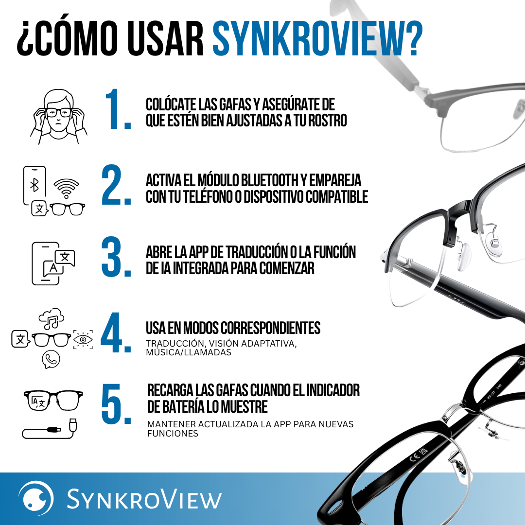 SynkroView™  - Traduce, escucha y conecta sin barreras