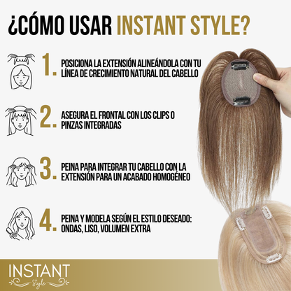 Instant Style™ - volumen, flequillo y confianza en segundos.