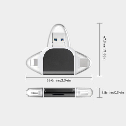 SmartPort™ - Lector universal de tarjetas 4 en 1