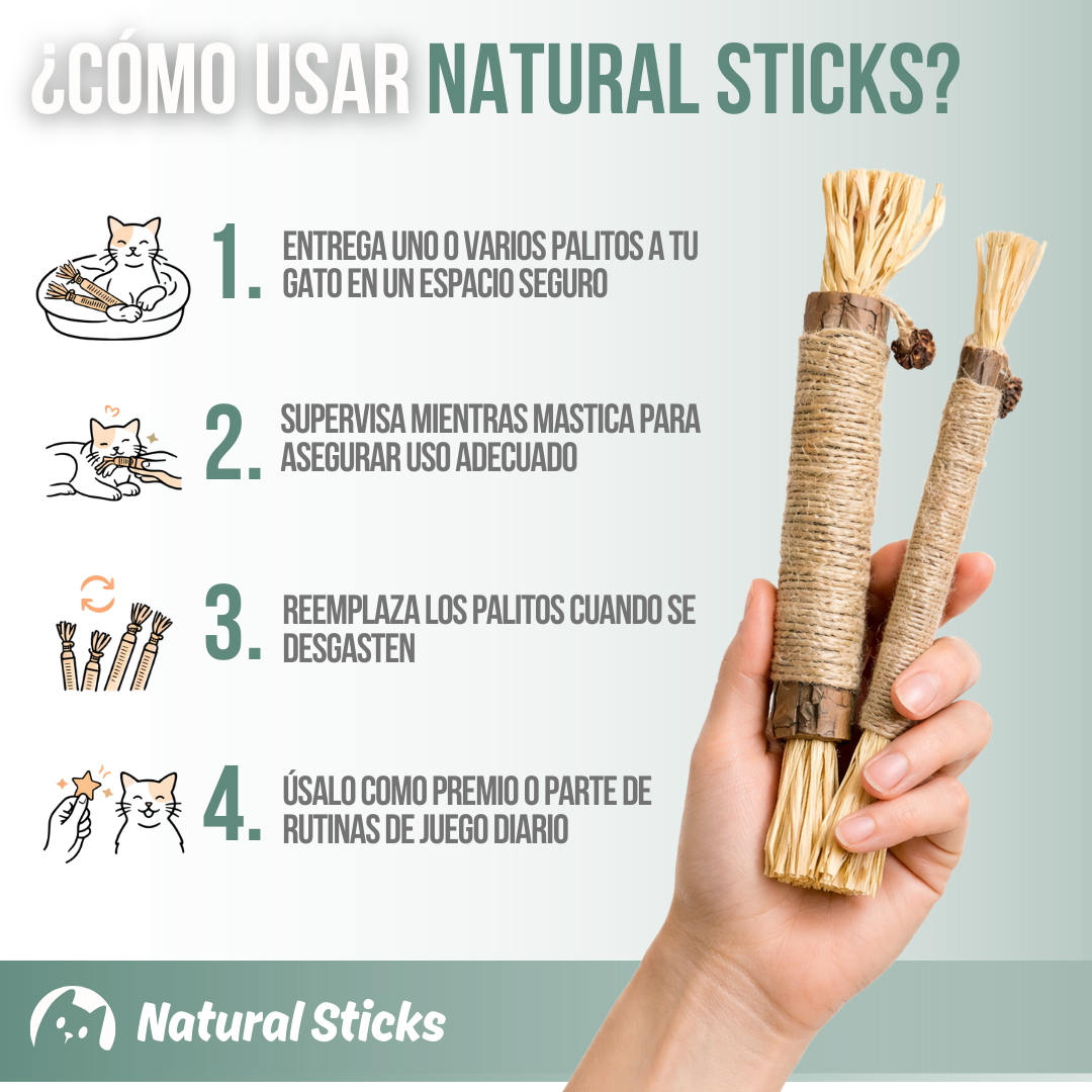 Natural Sticks™ — Juego natural, menos estrés y más felicidad felina