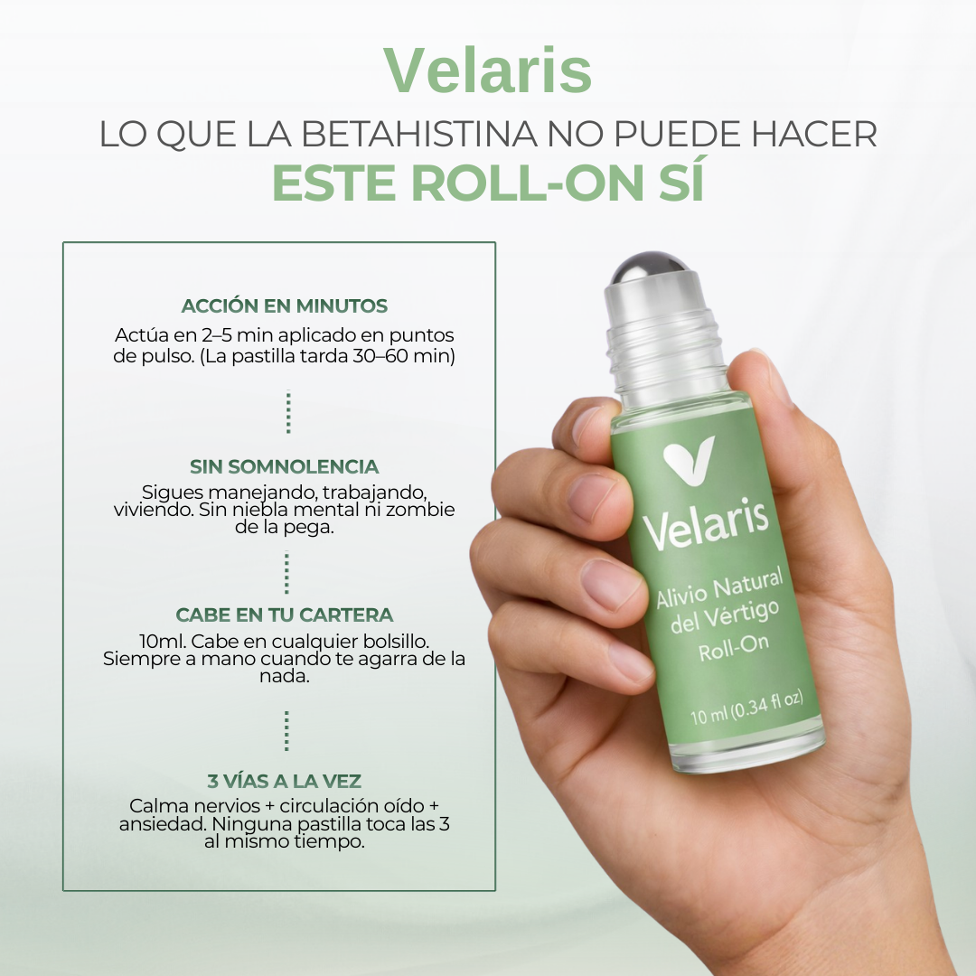 Velaris™ — Calma los episodios de mareo en minutos