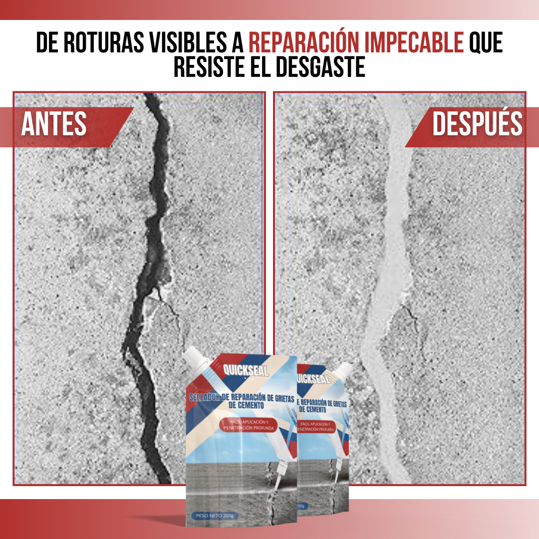 QuickSeal™ - Grietas selladas, superficies perfectas