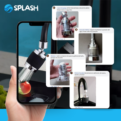 SPLASH™ - Grifo giratorio a prueba de salpicaduras