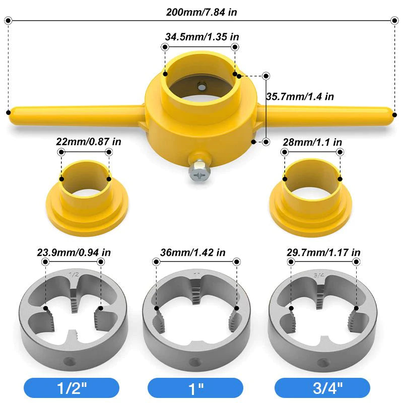 PipeCraftPro™ - Kit para roscas de tuberias en PVC