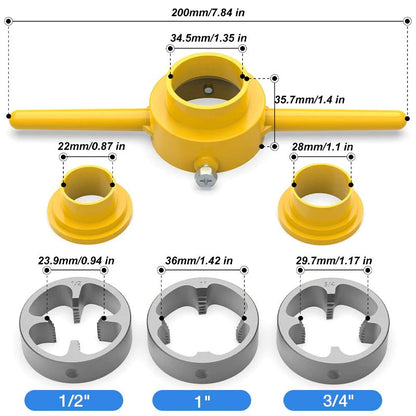 PipeCraftPro™ - Kit para roscas de tuberias en PVC