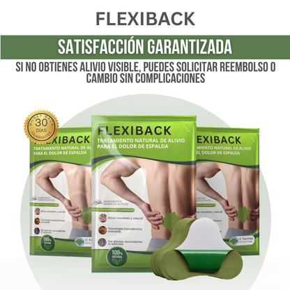 FlexiBack™ — Alivio real, rápido y sin riesgos