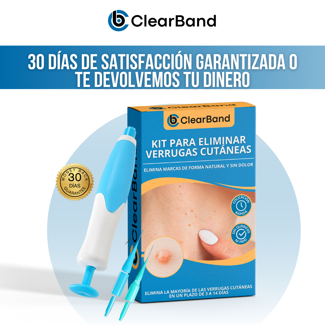 ClearBand™ - Elimina verrugas de forma natural y sin dolor
