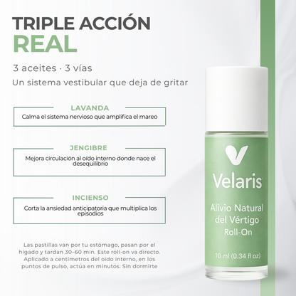 Velaris™ — Calma los episodios de mareo en minutos