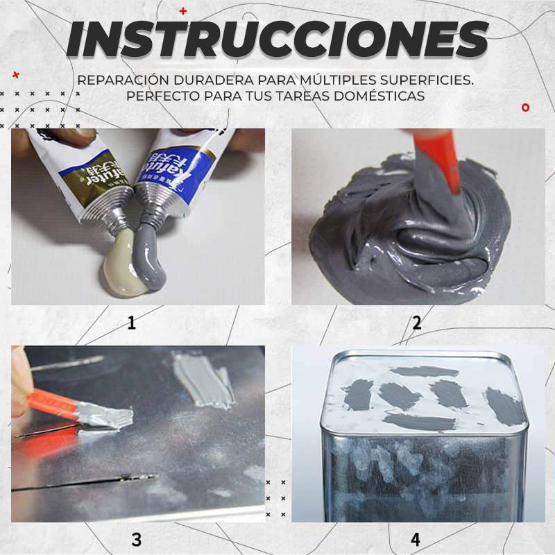 SuperFuseAB™ - Reparador instantaneo de metales y plasticos