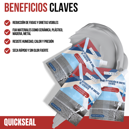QuickSeal™ - Grietas selladas, superficies perfectas