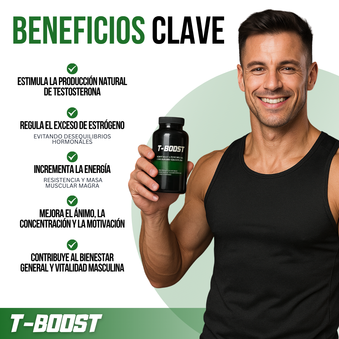 T-BOOST™ - Equilibra tus hormonas, recupera tu energía y transforma tu cuerpo