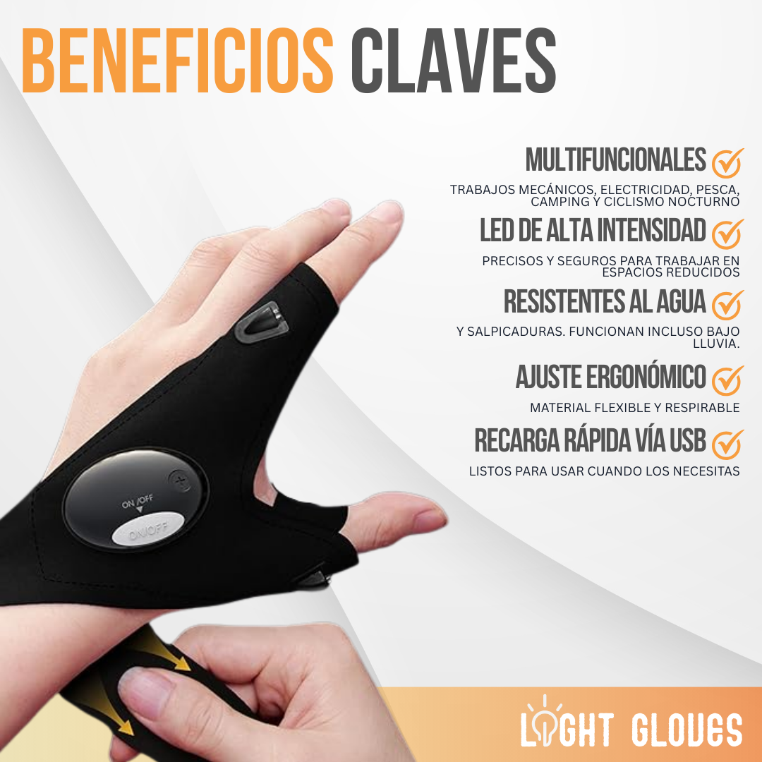 Light Gloves™ - Ilumina tus manos. Libera tu movimiento