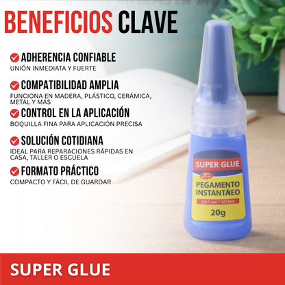 Super Glue™ - Pega fuerte, rápido y sin complicaciones
