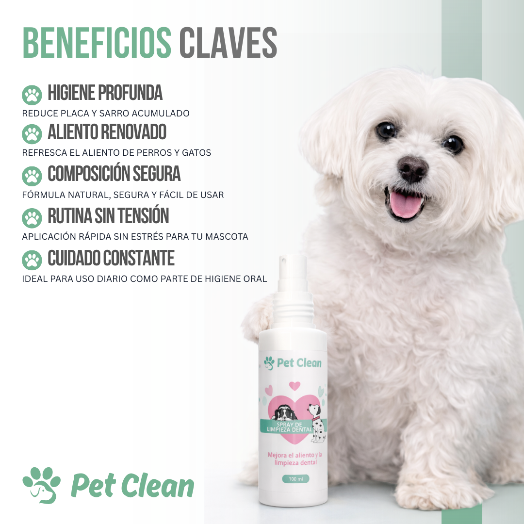 Pet Clean™ — Aliento fresco y dientes sanos, sin peleas ni cepillos