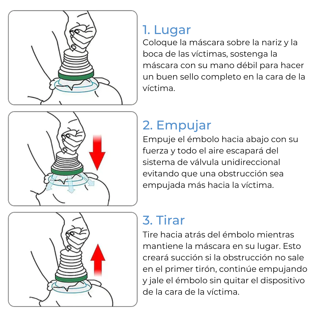 DrainClean™ - Dispositivo de emergencia de asfixia para adultos y niños