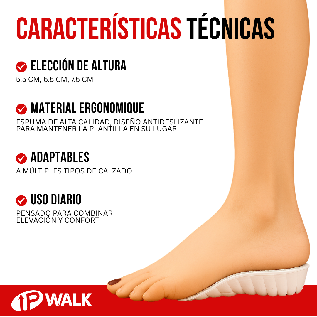 UpWalk™ - más altura, mejor postura y comodidad en cada paso