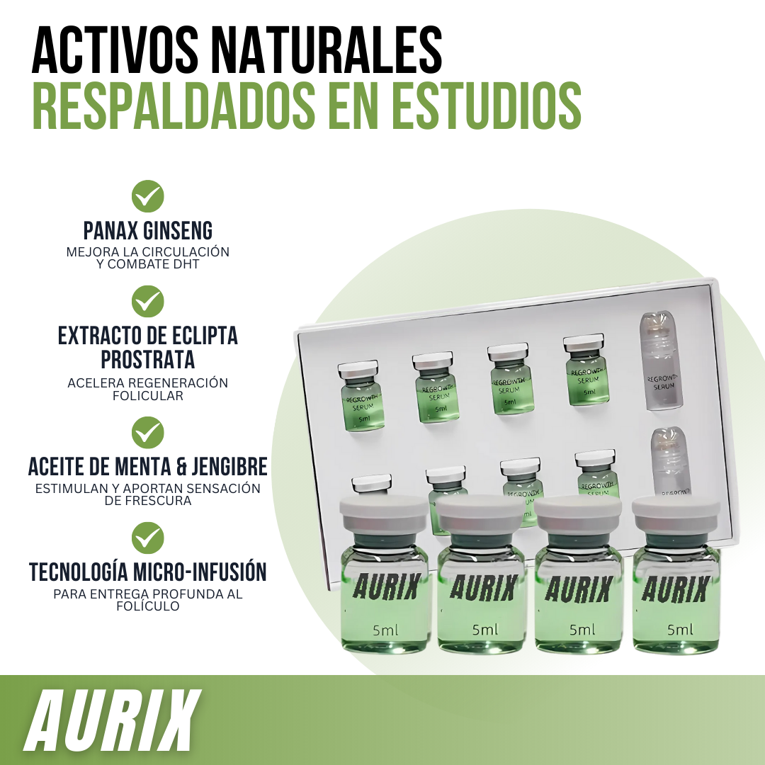 AURIX™ - Revitaliza, fortalece y aumenta tu cabello, día tras día