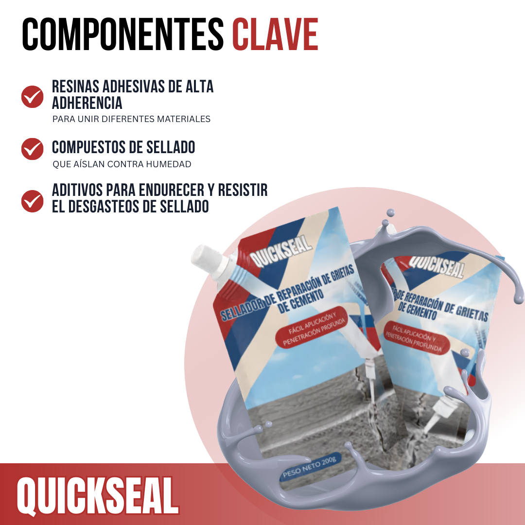 QuickSeal™ - Grietas selladas, superficies perfectas