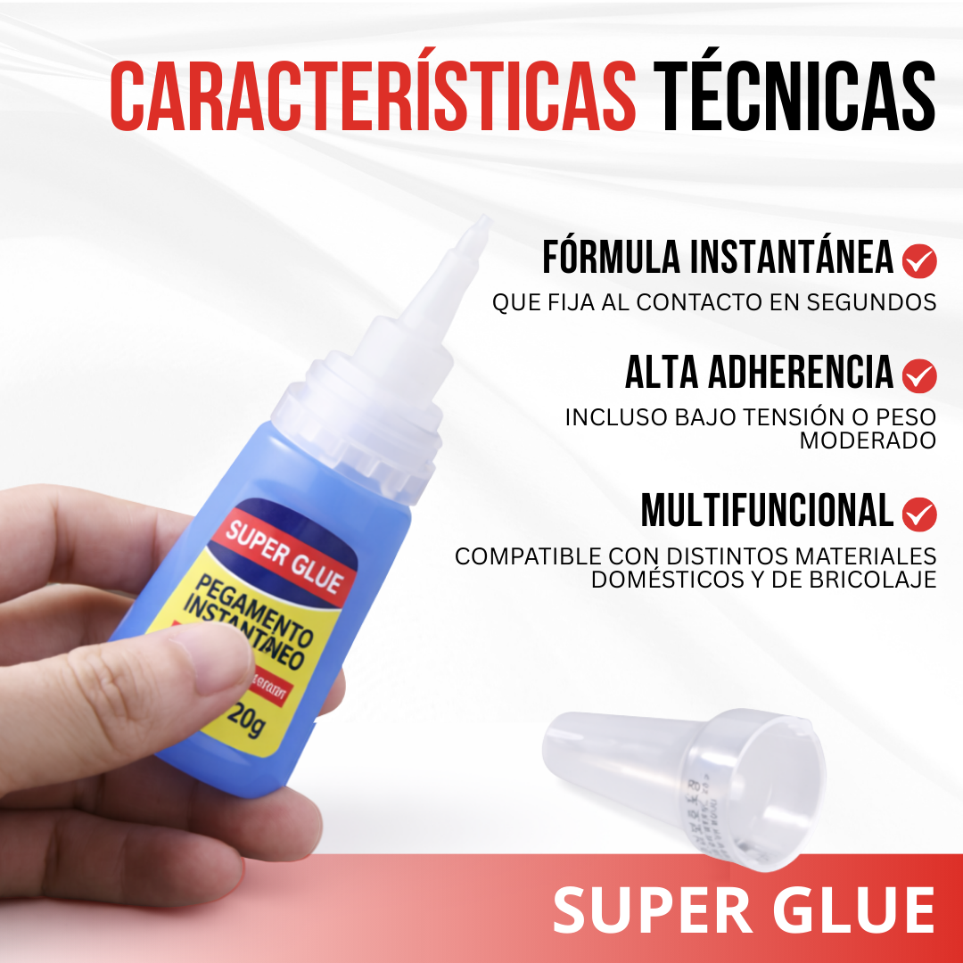 Super Glue™ - Pega fuerte, rápido y sin complicaciones