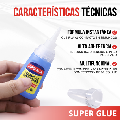 Super Glue™ - Pega fuerte, rápido y sin complicaciones