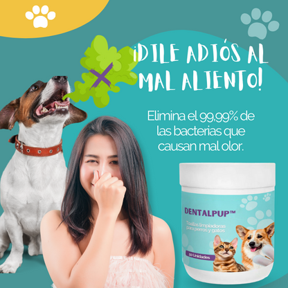 Dentalpup™ - Toallas limpiadoras de dientes para perros
