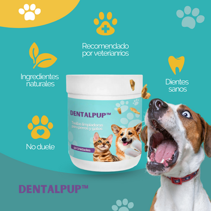 Dentalpup™ - Toallas limpiadoras de dientes para perros