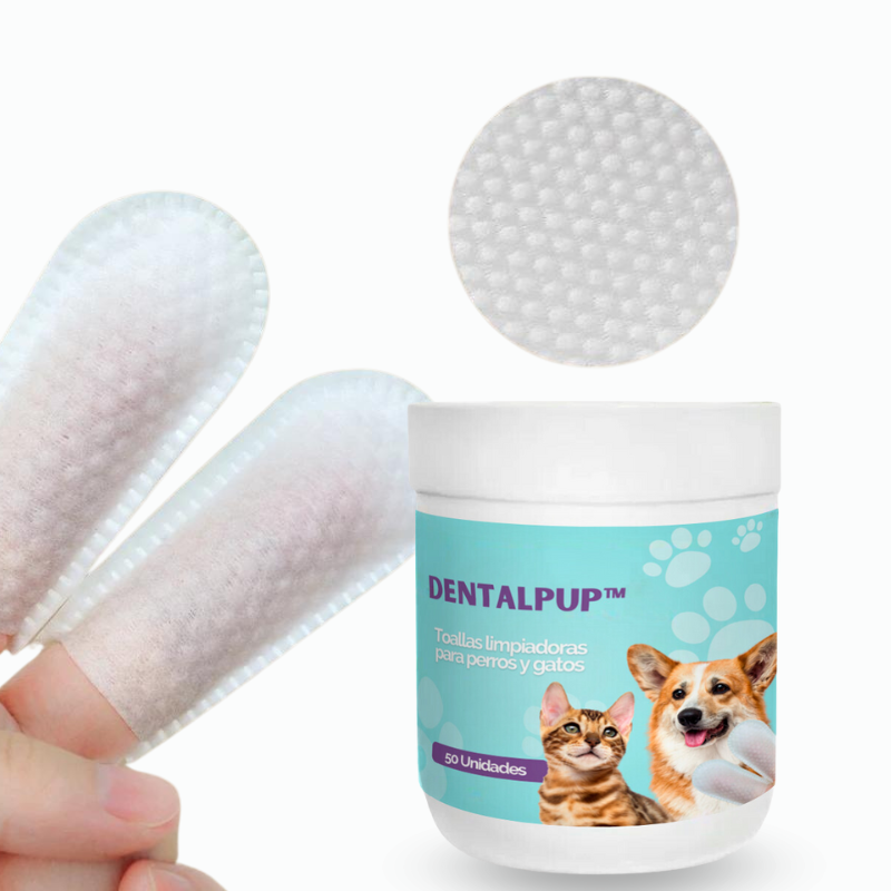 Dentalpup™ - Toallas limpiadoras de dientes para perros