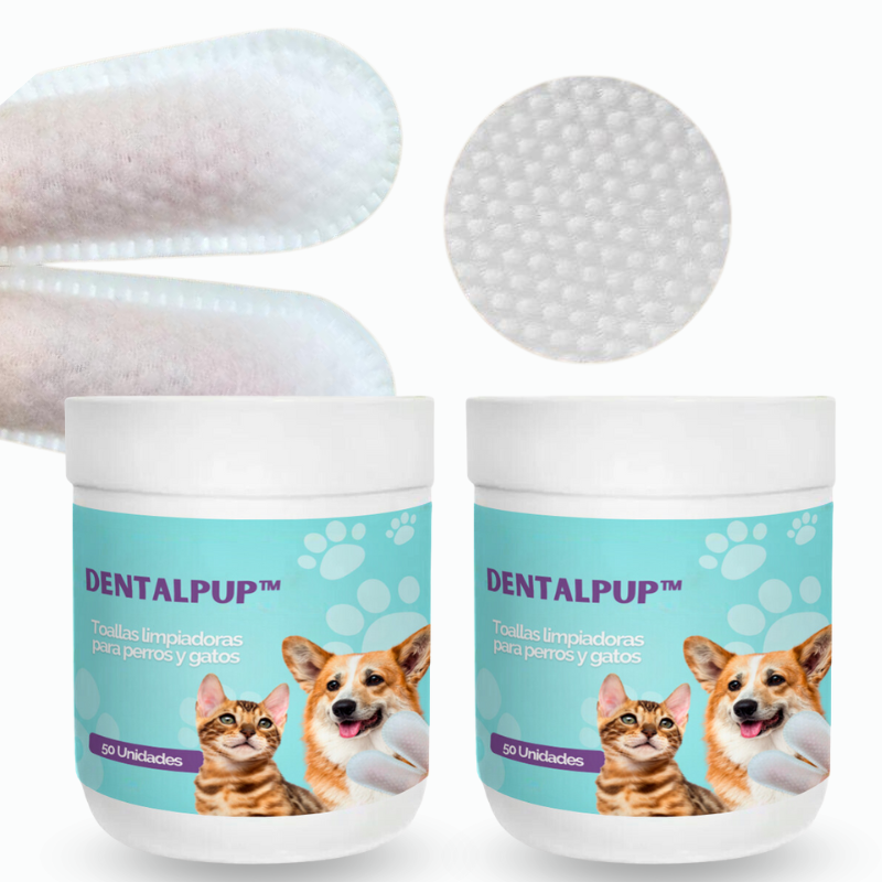 Dentalpup™ - Toallas limpiadoras de dientes para perros