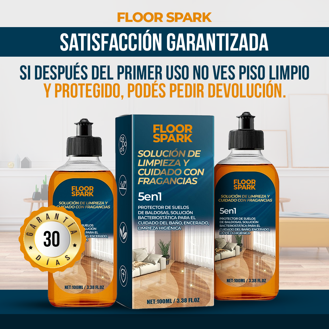 Floor Spark Pisos limpios, brillantes y protegidos—todo en un solo paso.