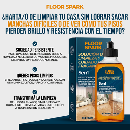 Floor Spark Pisos limpios, brillantes y protegidos—todo en un solo paso.