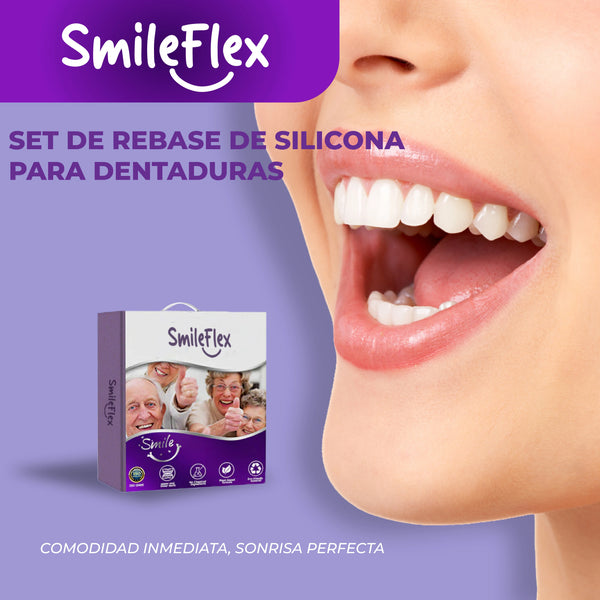 SmileFlex™ - Dentadura Auto Ajustable Universal