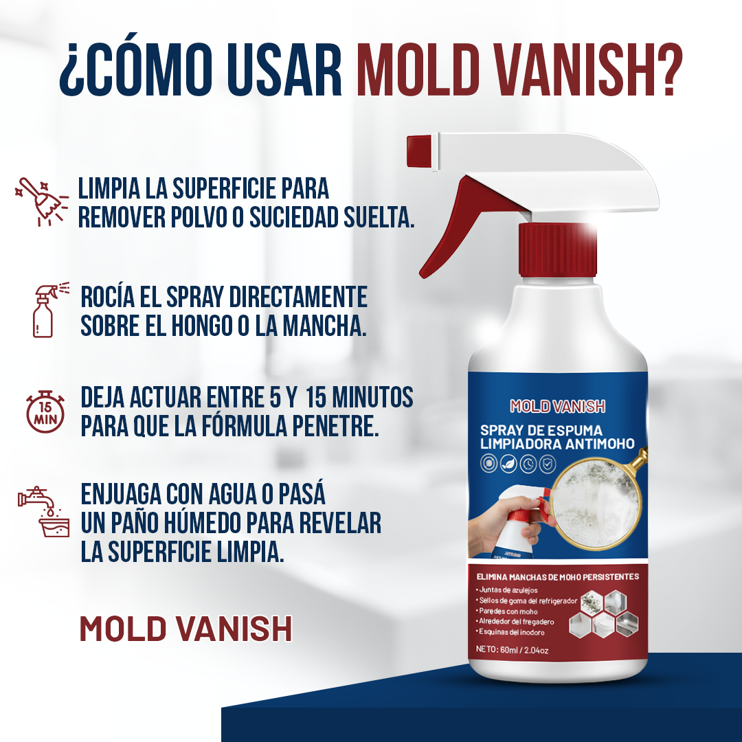 Mold Vanish™ - El moho se va, la limpieza queda.