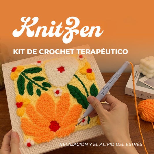 KnitZen™ - Kit de crochet terapéutico