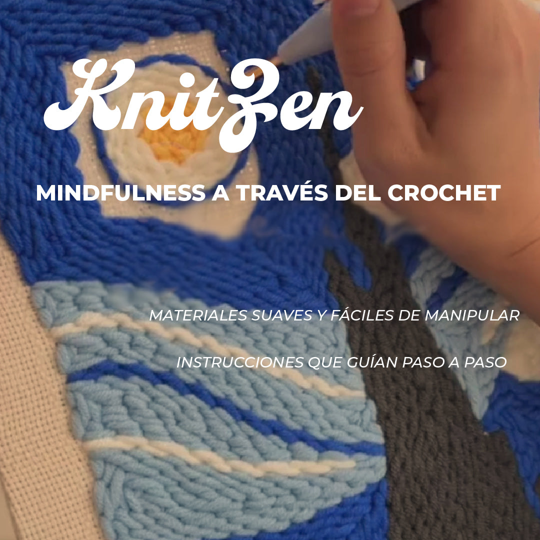 KnitZen™ - Kit de crochet terapéutico