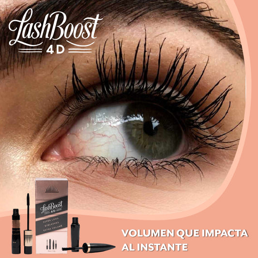 LashBoost 4D™ - Rimel de volumen extremo y alargamiento inmediato