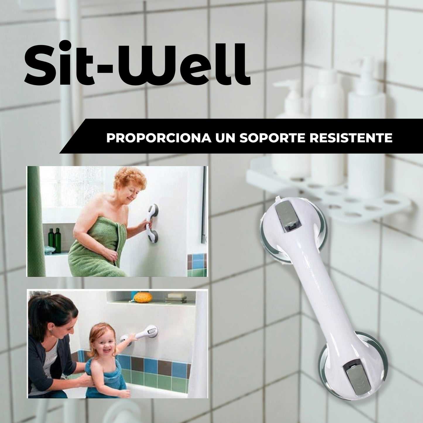Sit-Well™ - Mango de seguridad para baño