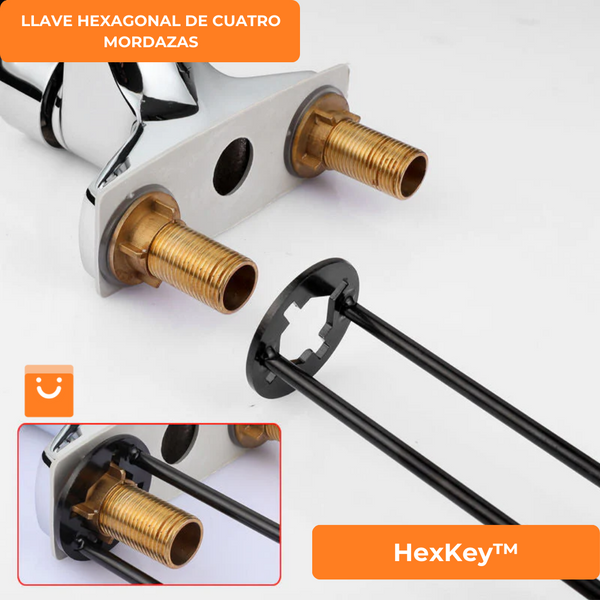 HexKey™ - LLAVE HEXAGONAL DE CUATRO MORDAZAS