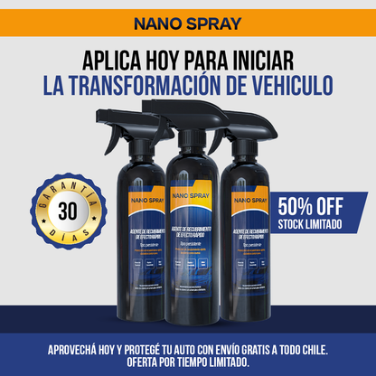 Nano Spray™ - Brillo espejo en minutos, protección por meses.