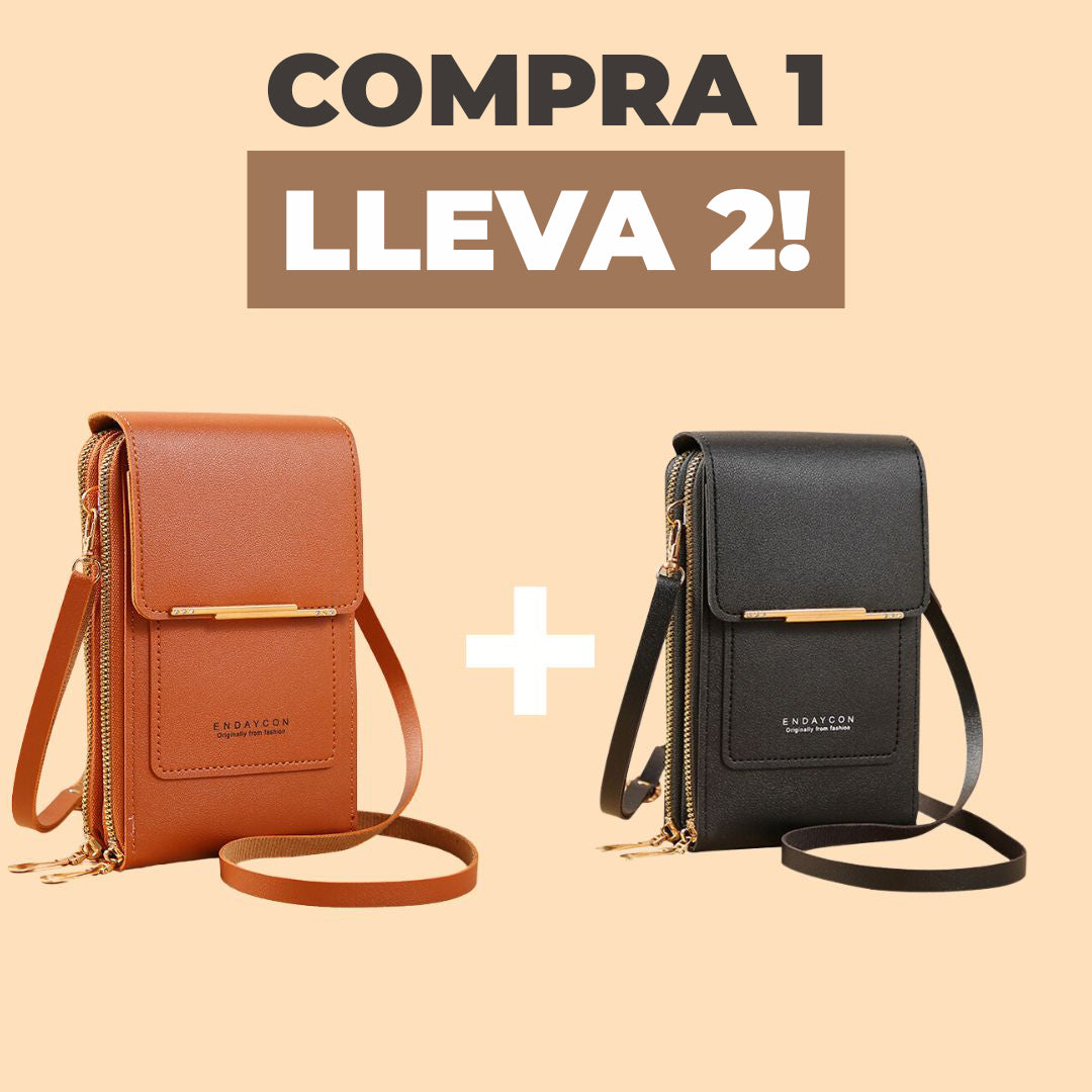 TouchStyle™ - Cartera de cuero todo en uno