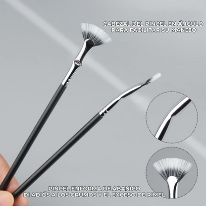 LashLux™ - Cepillo en abanico para rímel 120°