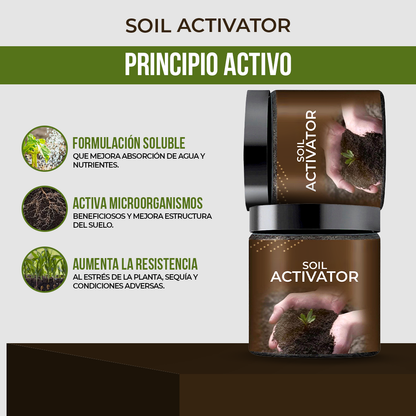 Soil Activator™ - Plantas más fuertes, raíces más vivas.