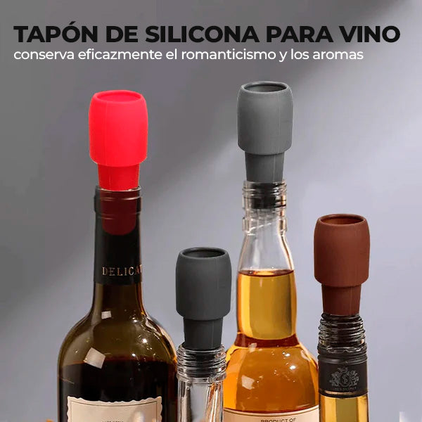 VineGuard™ - Tapones de silicona para botellas de vino