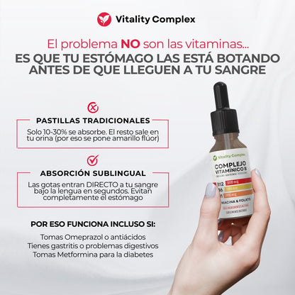 5 en 1 Vitamina B  Vitality Complex™